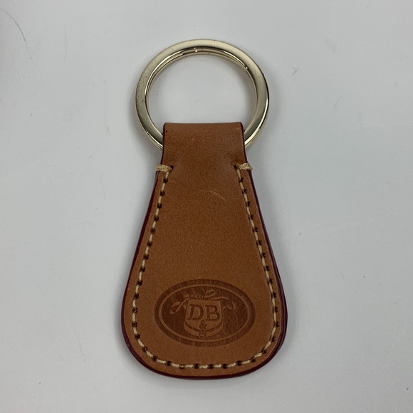 Dooney & Bourke Wristlet and Keychain Set Navy blue & Gold - Picture 3 of 10